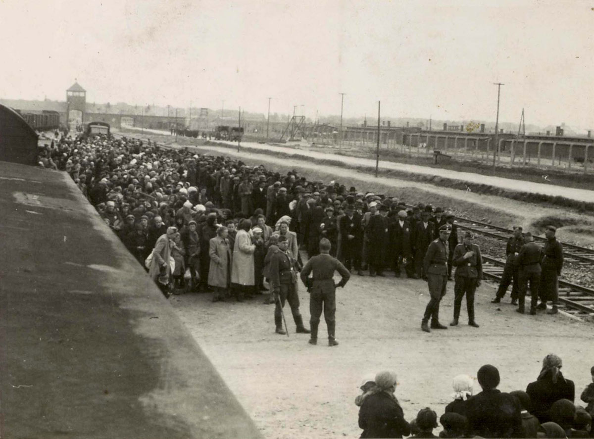 Deportees to Auschwitz from various countries